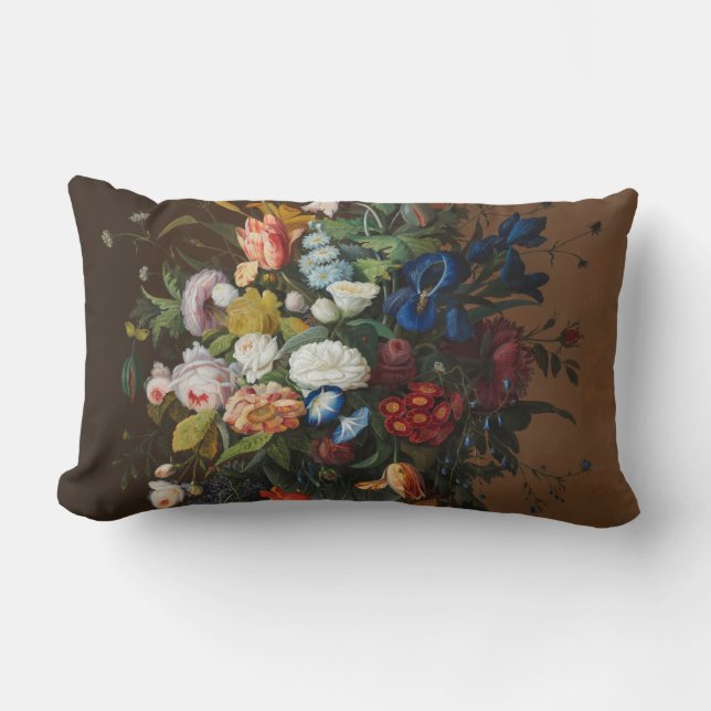 Coussin Rectangle Fleur vie morte avec le nid d'oiseau Severin Roese (Recto)