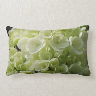 Coussin Rectangle Fleurs blanches d'hortensia