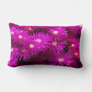 Coussin Rectangle Fleurs d'aster rose