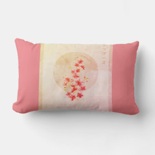 Coussin Rectangle Fleurs d'automne florales japonaises