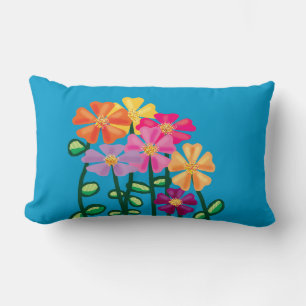 Coussin Rectangle Fleurs de jardin