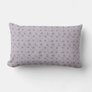 Coussin Rectangle Fleurs de marguerite rose sur Lavande Imprimer