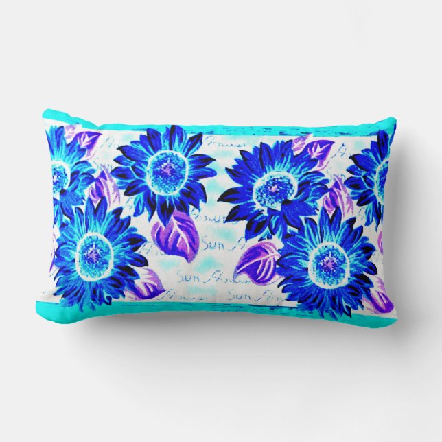 Coussin Rectangle Fleurs de soleil branlantes (Recto)