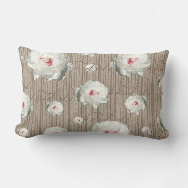 Coussin Rectangle Fleurs d'été (Recto)