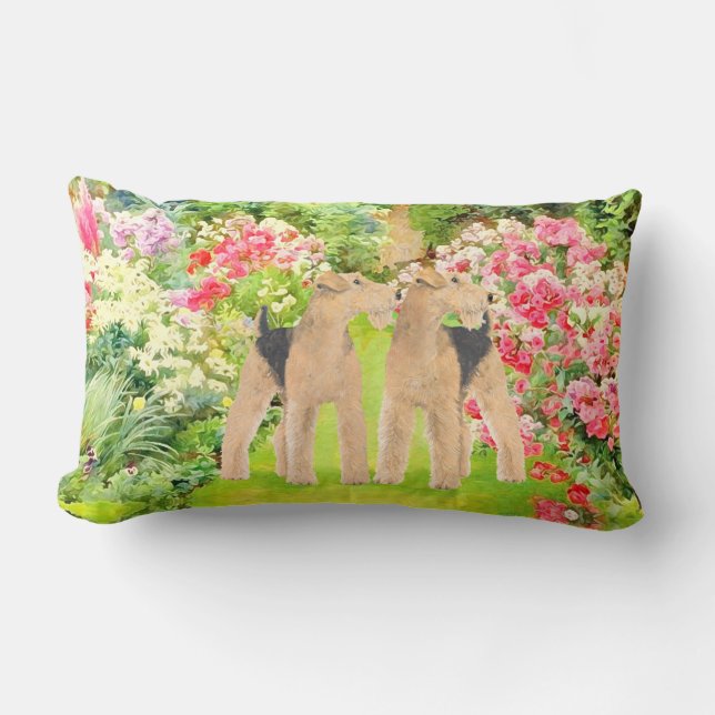 Coussin Rectangle Fleurs éclatantes (Recto)