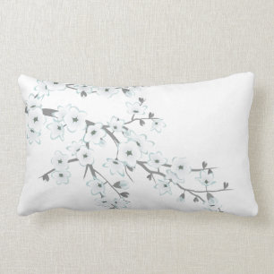 Coussin Rectangle Fleurs florales de cerisiers Blanc Choisir Arrière
