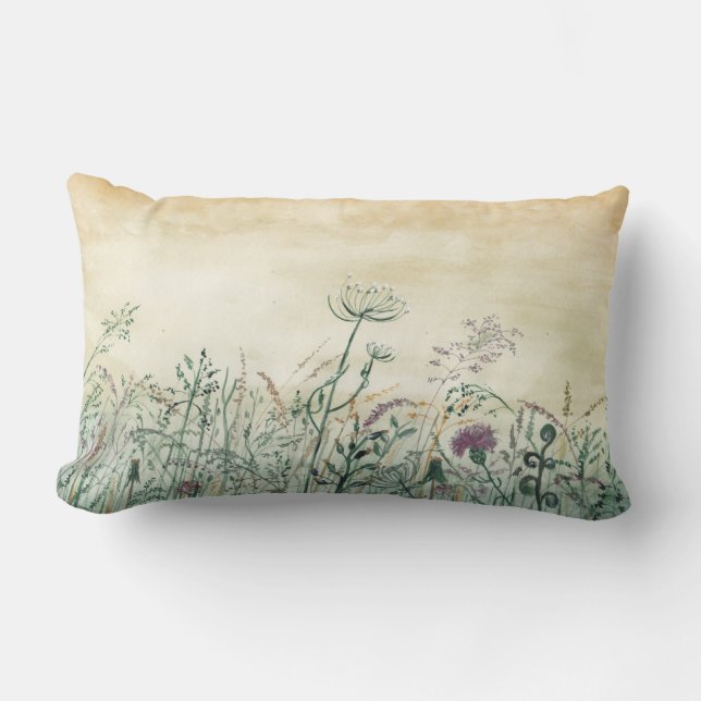 Coussin Rectangle Fleurs sauvages (Recto)