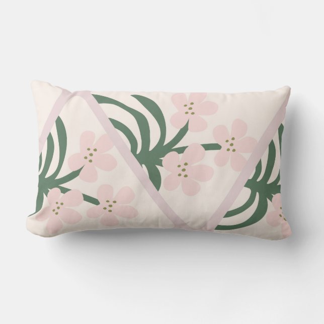 Coussin Rectangle Fleurs tropicales (Recto)