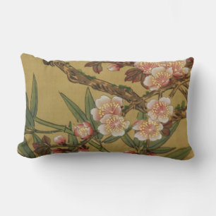 Coussin Rectangle Fleurs vintages de cerises Fleurs japonaises asiat