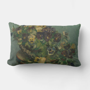 Coussin Rectangle Fleurs vintages Van Gogh Panier de Pansies