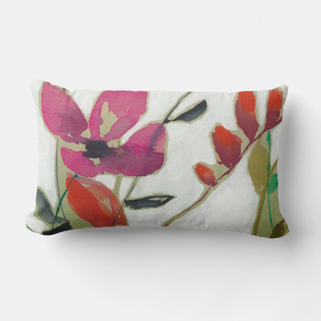 Coussin Rectangle Fleurs vives I (Recto)