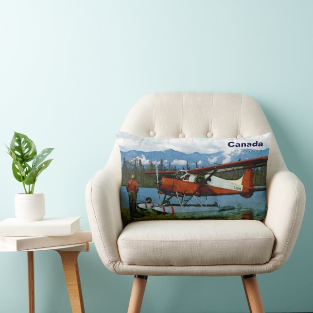 Coussin Rectangle Floatplane De Havilland Beaver (Chaise)