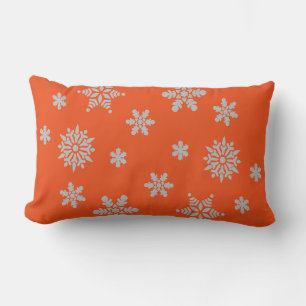 Coussin Rectangle Flocon de neige de Noël décoratif Croire vacances