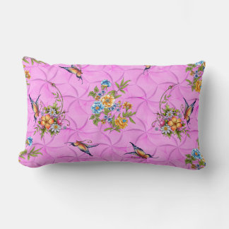 Coussin Rectangle Floral et papillon