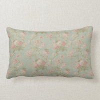 Floral vintage élégant s'est levé, vert et rose
