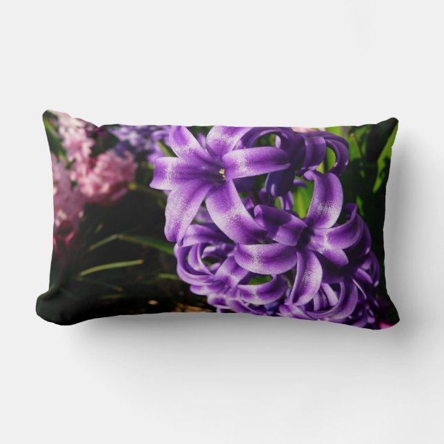 Coussin Rectangle Flore de printemps Blue Hyacinth II (Recto)