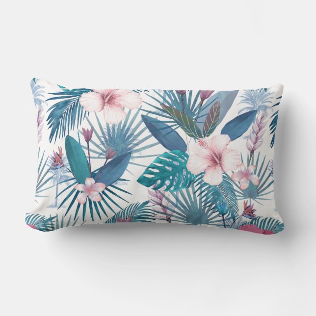 Coussin Rectangle Flore tropicale (Recto)