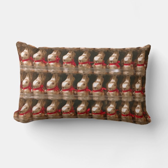 Coussin Rectangle Flot de figurine de lapin (Recto)