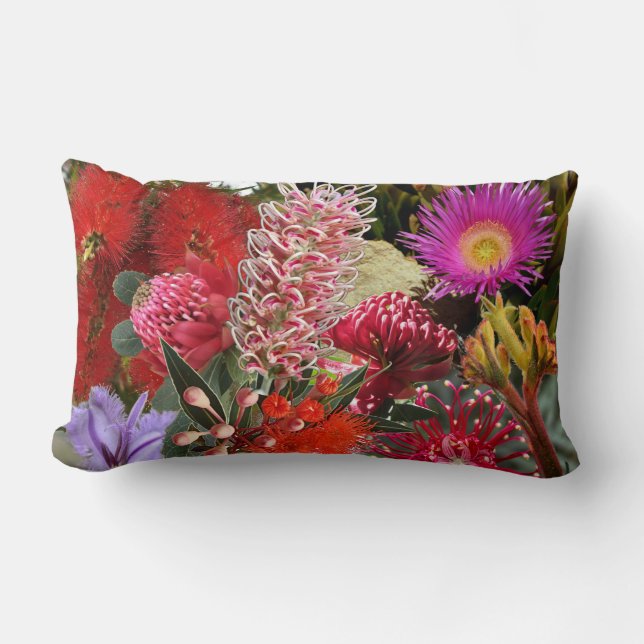 Coussin Rectangle Flowers sauvages australiens (Recto)