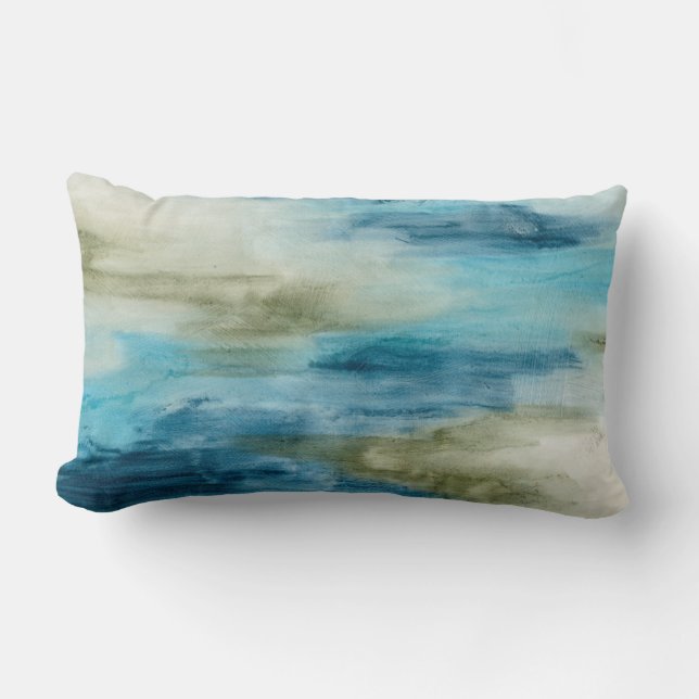 Coussin Rectangle Flux océanique II (Recto)