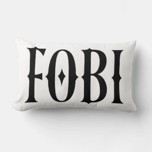 Coussin Rectangle FOBI Peur d'être inclus Humour foncé gothique