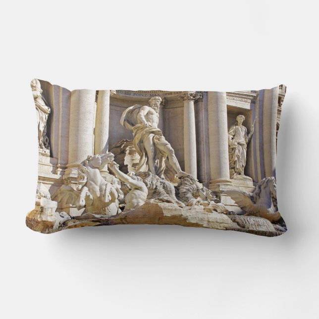 Coussin Rectangle Fontaine de Trevi Rome Photographie (Recto)