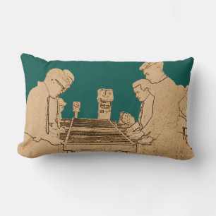 Coussin Rectangle FOOSBALL vintage FUZBOLL PHOTO ART TABLEAU DE FOOT