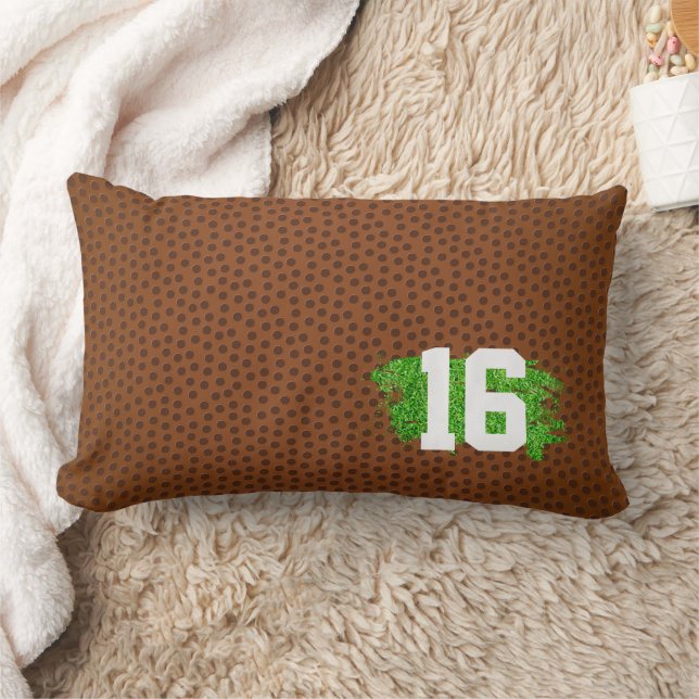 Coussin Rectangle Football Pigpeau Turf NOMBRE D'Enfants Décor sport (Couverture)