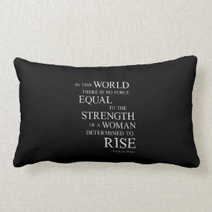Coussin Rectangle Force de citation de motivation inspirée de femme