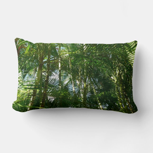 Coussin Rectangle Forest of Palm Trees Tropical Nature (Recto)