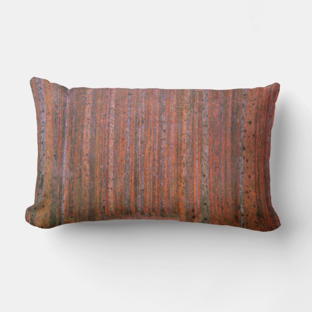 Coussin Rectangle Forêt de sapins de Gustav Klimt Tannenwald Arbres  (Recto)