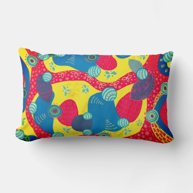Coussin Rectangle Formes et formes créatives Art Abstrait original (Recto)