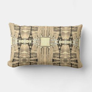 Coussin Rectangle France vintage Paris tour Eiffel palais de Chaillo