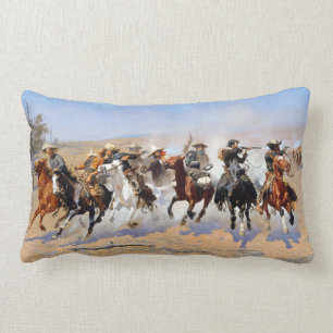 Coussin Rectangle Frederic Remington Dash pour le bois