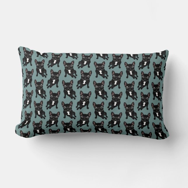 Coussin Rectangle Frenchie brindle mignon est votre meilleur ami (Recto)