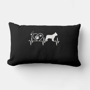 Coussin Rectangle frenchie french bulldog hearbeat cadeau simple