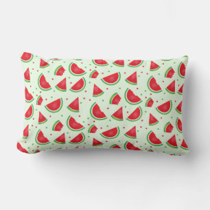 Coussin Rectangle Fruit Motif Fruit Été Rouge Vert