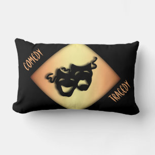 Coussin Rectangle Fun Comédie et Tragédie Masques de théâtre