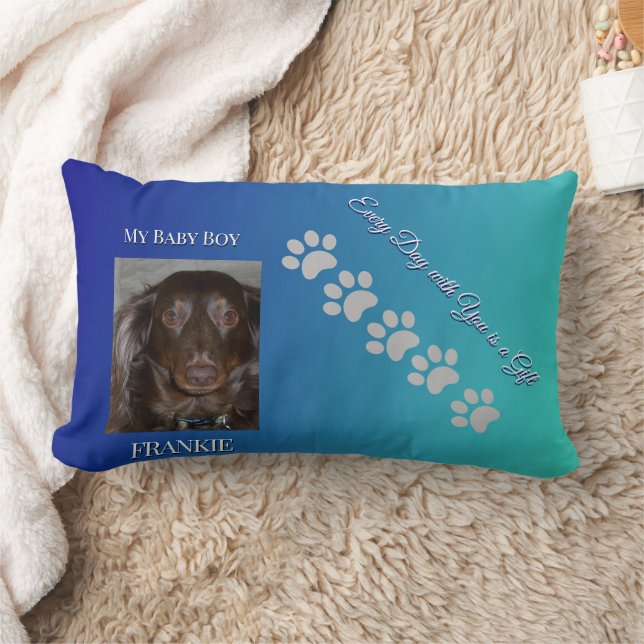 Coussin Rectangle Garde de traces de pattes ascendantes (Couverture)