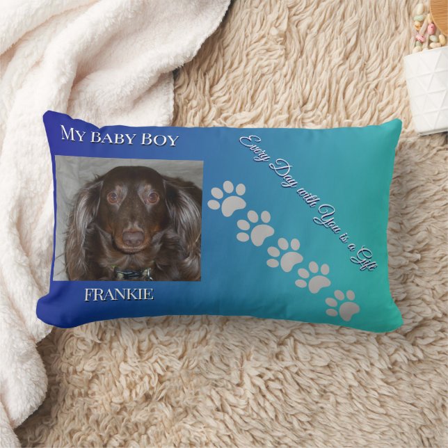 Coussin Rectangle Garde de traces de pattes ascendantes (Couverture)