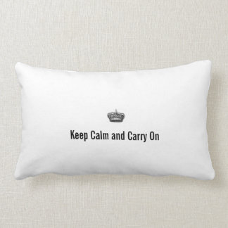 Coussin Rectangle Gardez le calme et continuez