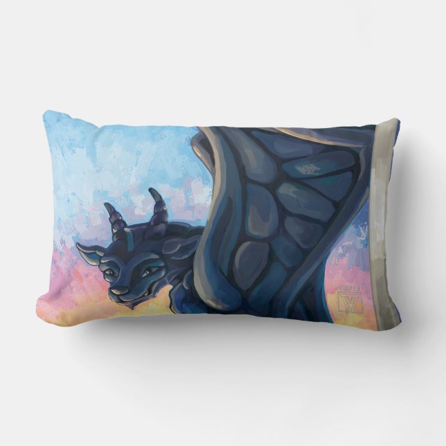 Coussin Rectangle Gargoyle Guardian (Recto)