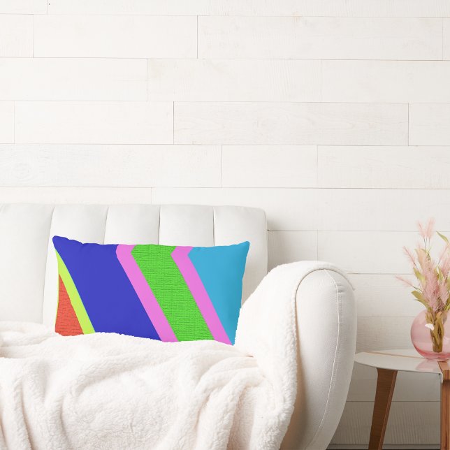 Coussin Rectangle Géométrie audacieuse pour l'oeil moderne (Créateur téléchargé)