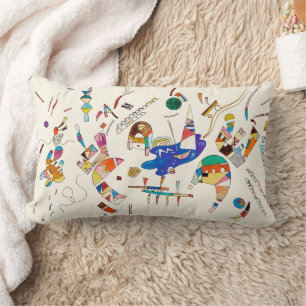 Coussin Rectangle Géométrie biomorphique Wassily Kandinsky