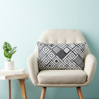 Coussin Rectangle Géométrie minimaliste : Élégance dans la simplicit