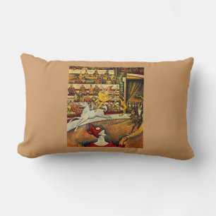 Coussin Rectangle Georges Seurat's The Circus (1891) - Clown & Rider