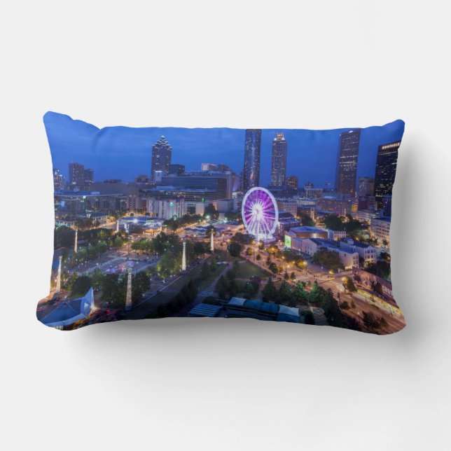 Coussin Rectangle Géorgie, Atlanta, Centennial Olympic Park (Recto)