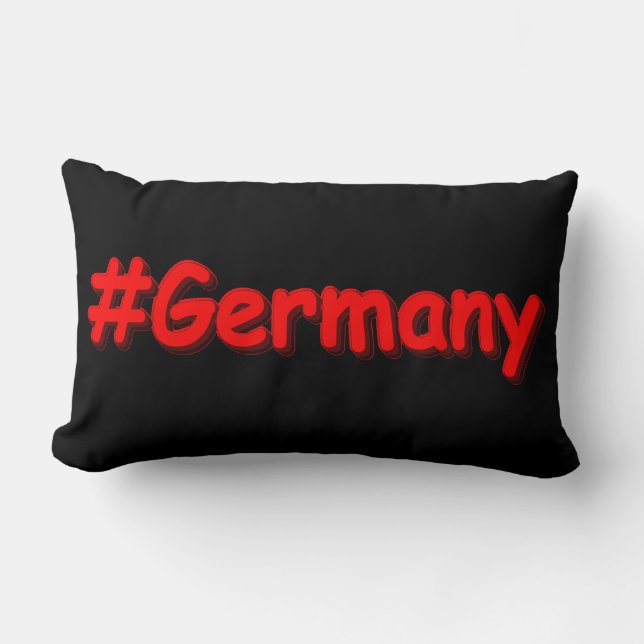 Coussin Rectangle "#Germany" Joli design. Commandez dès maintenant  (Recto)