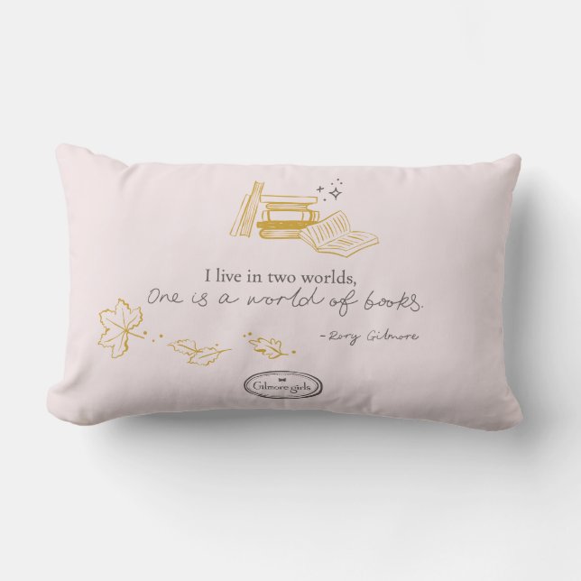 Coussin Rectangle Gilmore Girls Rory Book Quote Design (Recto)
