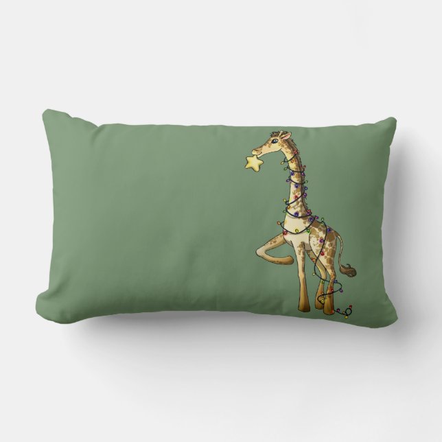 Coussin Rectangle Girafe brillante (Recto)